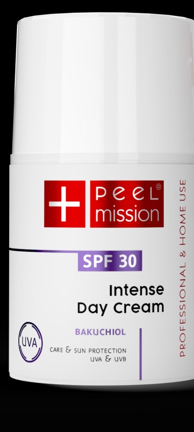 PEEL MISSION Intense Day Cream SPF 30+ BAKUCHIOL dla skóry z trądzikiem różowatym 50 ml 1 PEEL MISSION Intense Day Cream SPF 30+ BAKUCHIOL dla skóry z trądzikiem różowatym 50 ml