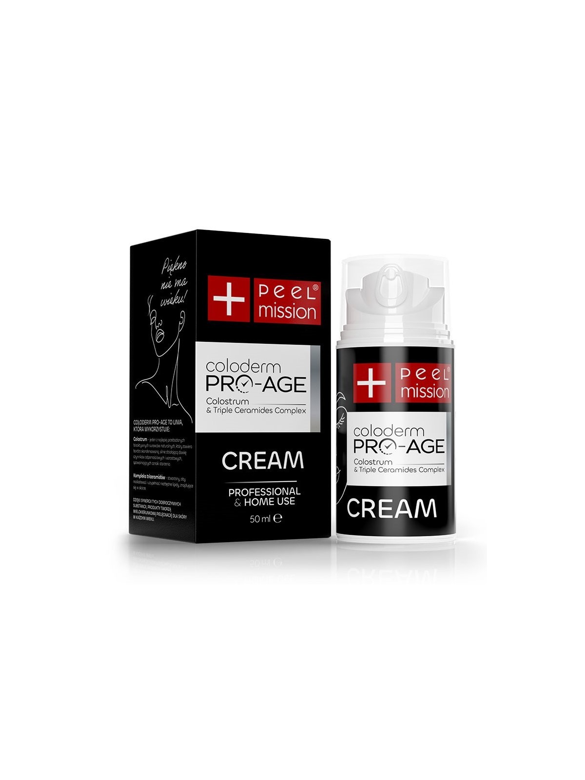 PEEL MISSION COLODERM PRO-AGE CREAM krem z colostrum 50 ml 1 PEEL MISSION COLODERM PRO-AGE CREAM krem z colostrum 50 ml