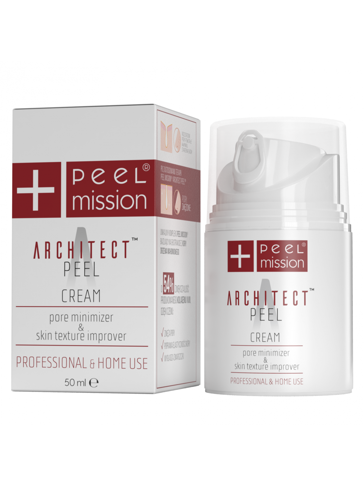 PEEL MISSION Architect krem zwężający pory z kwasami huminowymi 50 ml 1 PEEL MISSION Architect krem zwężający pory z kwasami huminowymi 50 ml