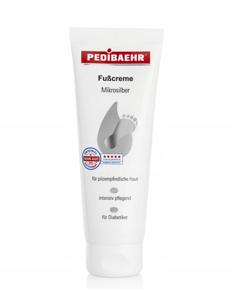 Pedibaehr ochronny krem do stóp z mikrosrebrem 125 ml 1 Pedibaehr ochronny krem do stóp z mikrosrebrem 125 ml