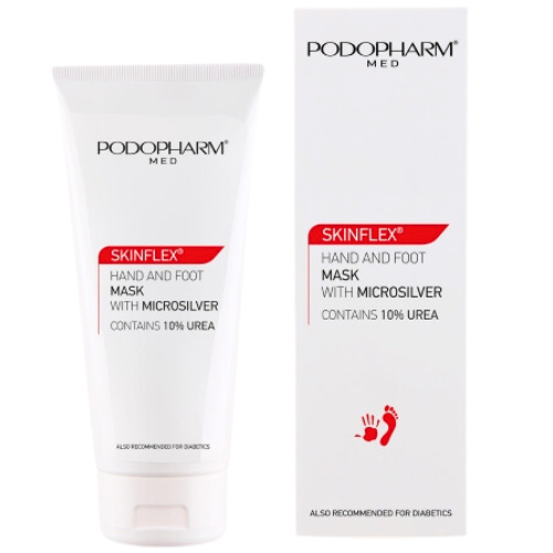 PODOPHARM Skinflex -Maska do dłoni i stóp z mikrosrebrem 100ml 1 PODOPHARM Skinflex -Maska do dłoni i stóp z mikrosrebrem 100ml